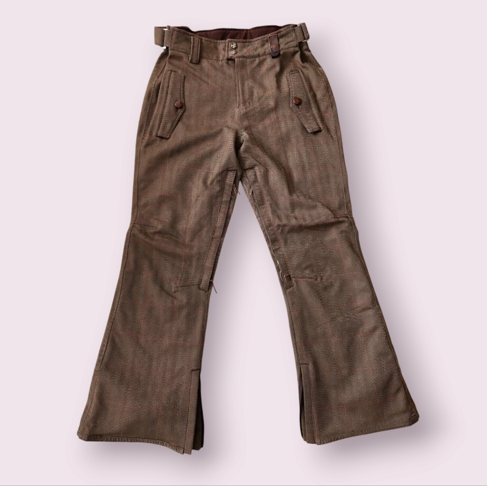 Holden | EUC Snowboarding Ski Snow Pants Flare Tweed Retro Vintage‎ Size M